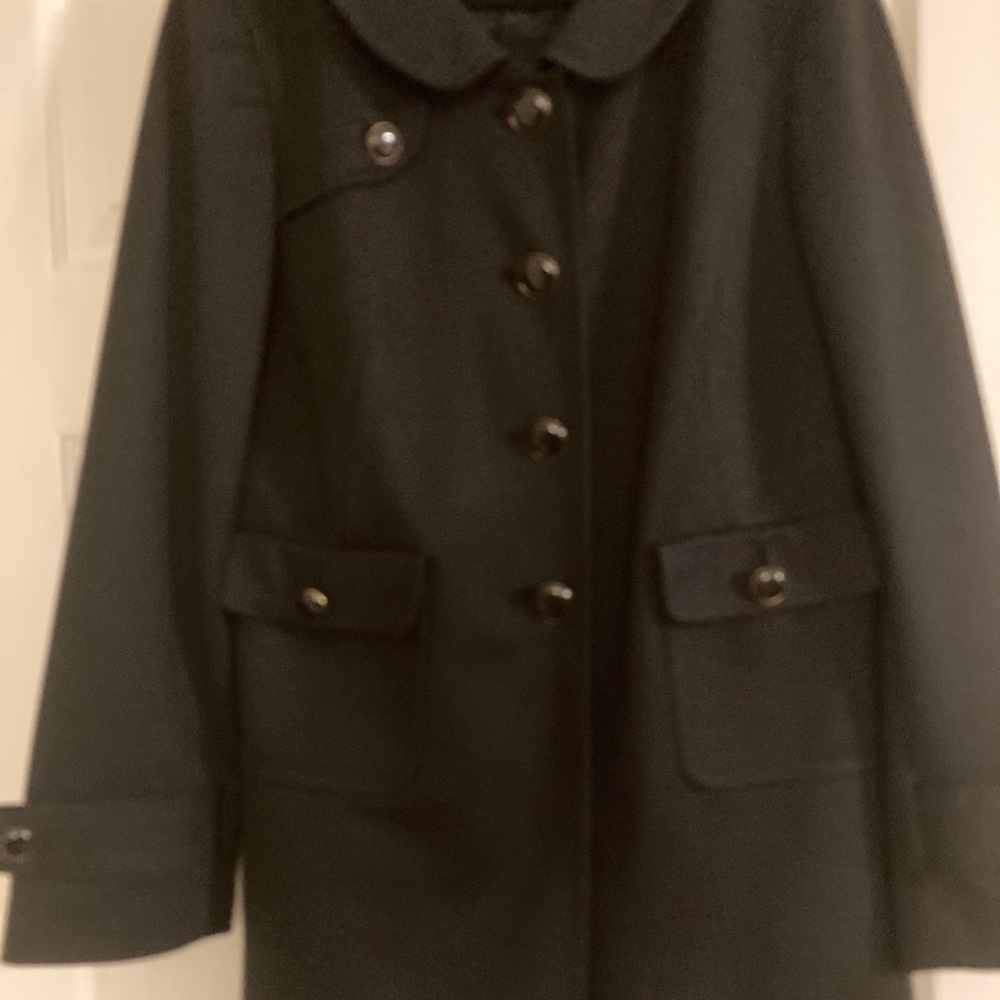 Ann Taylor Loft Petites Black Coat